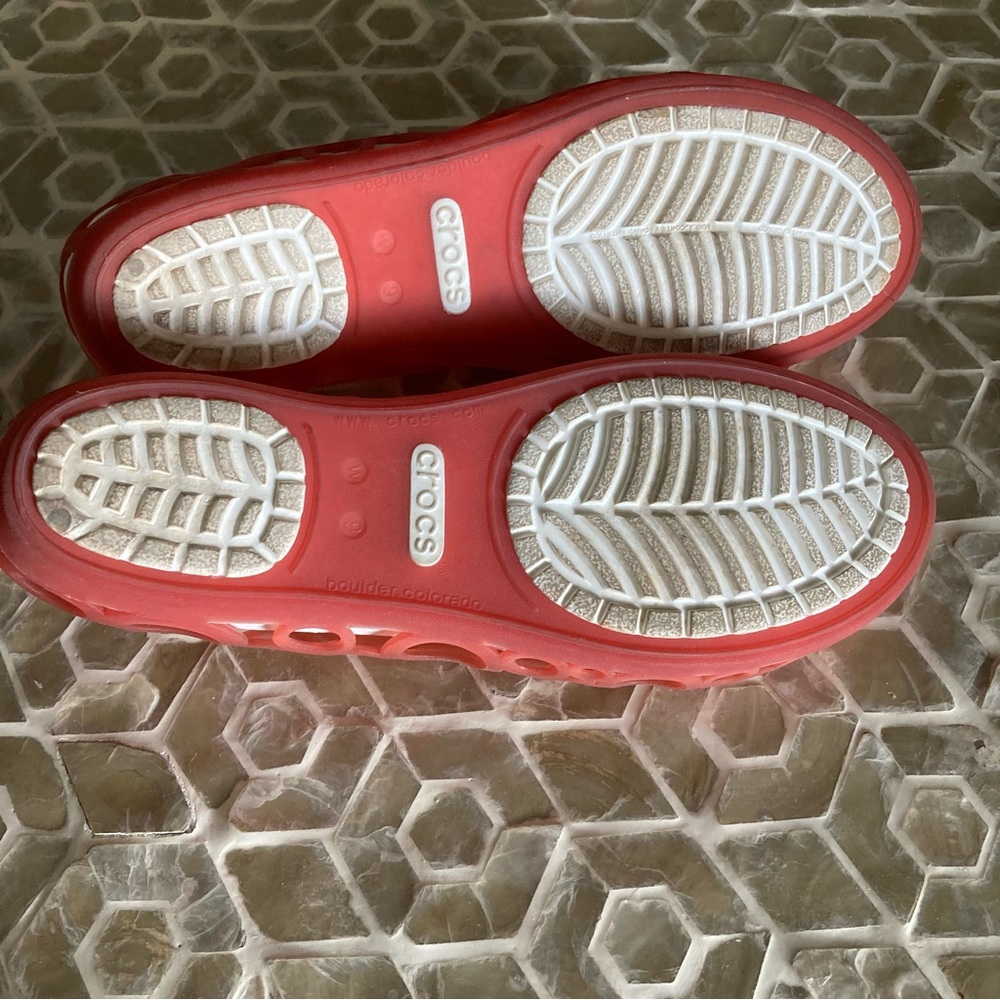SOLD! Crocs Adrina Flat in grapefruit - Picture 9 of 10